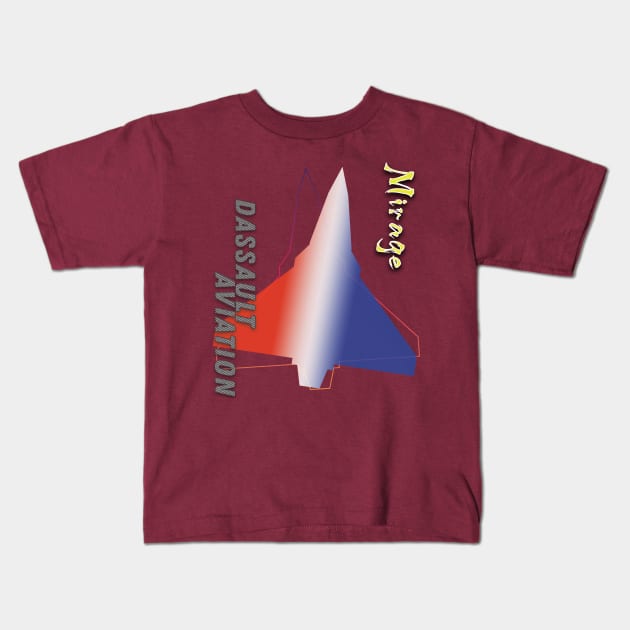 Dassault mirage Kids T-Shirt by TeeText
